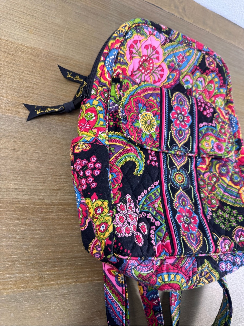 Vera Bradley Symphony In Hue Small Backpack Retired Floral Paisley Bag - Picture 2 of 12